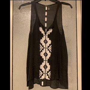 Black tribal top